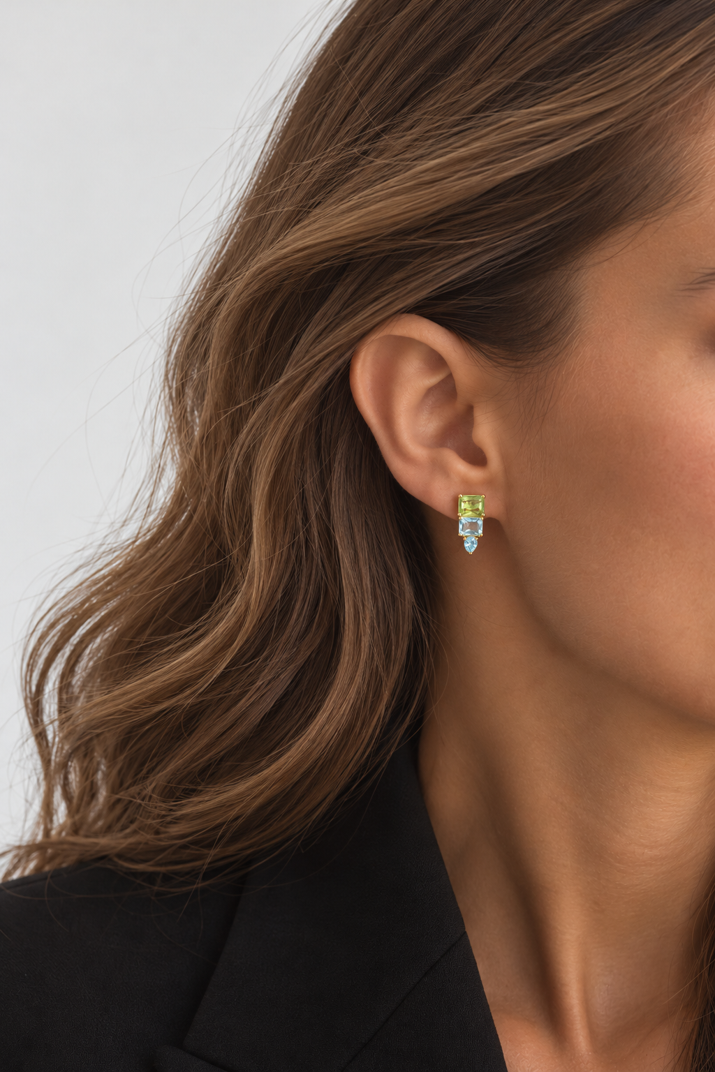 Pendientes Aqua Verde