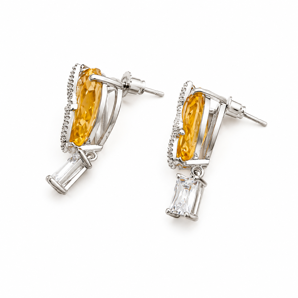 Icy Light Knot Earrings