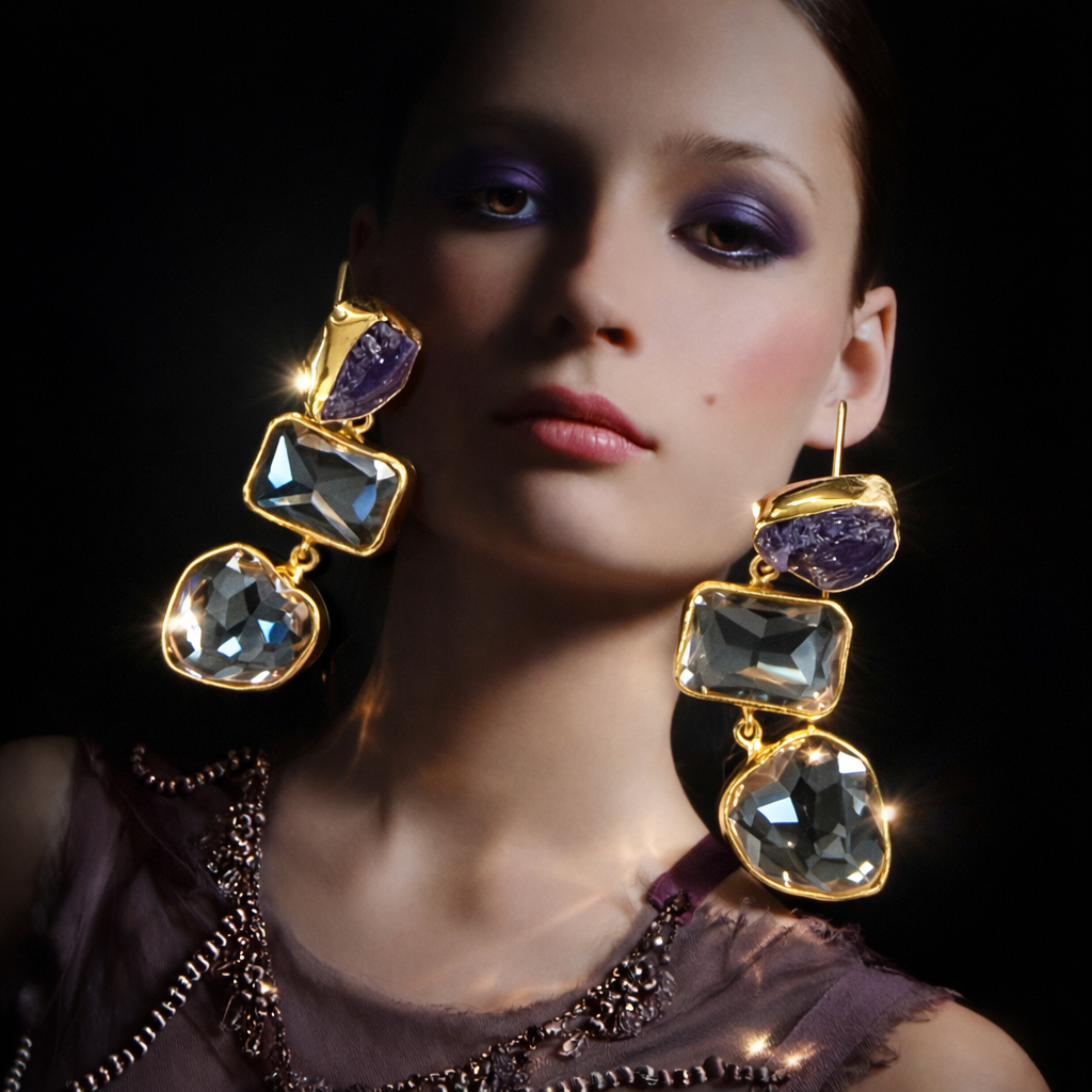 Amethyst Anahata Cascade