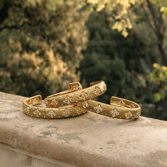 Gold Fleur Cuff