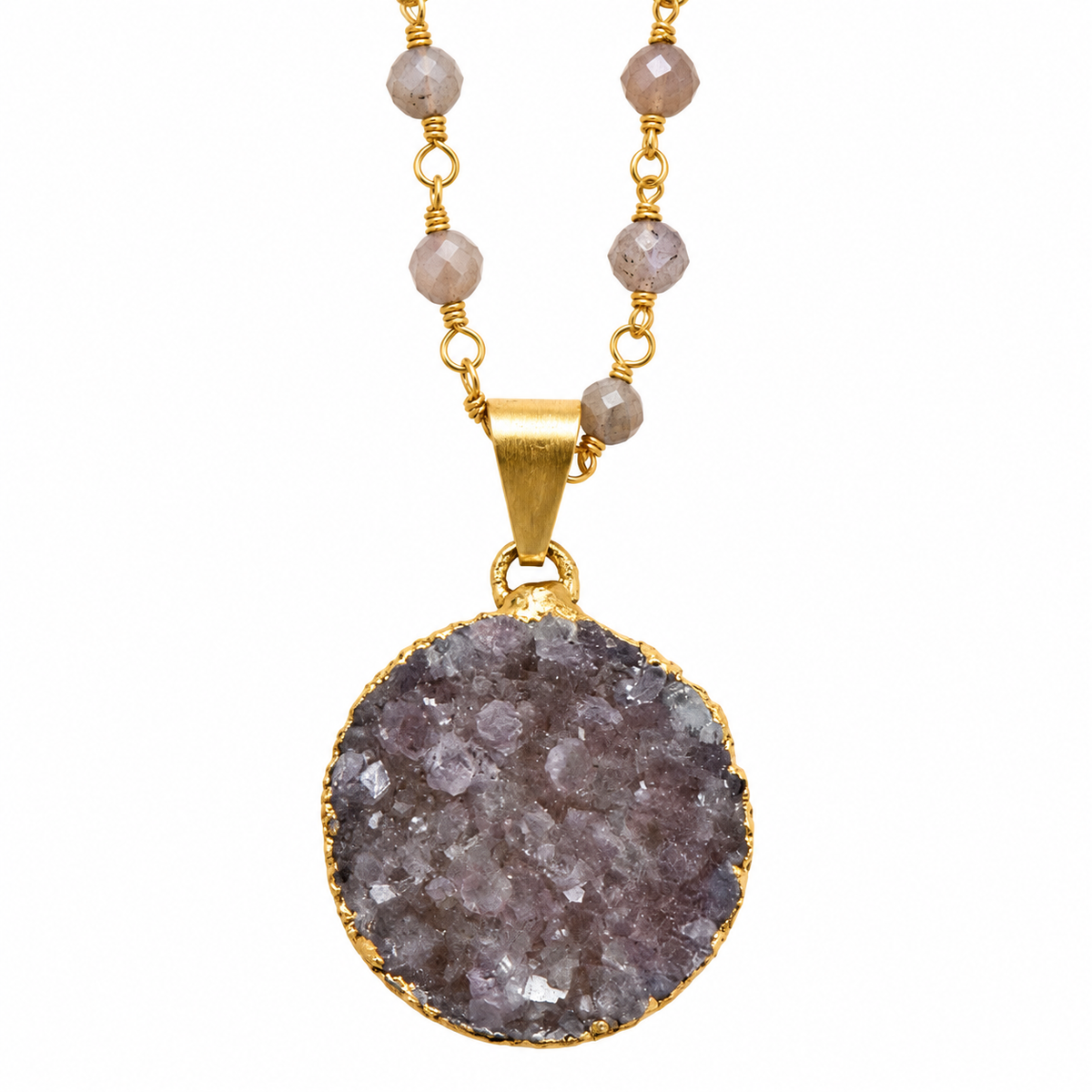 Amethyst Beaded Necklace