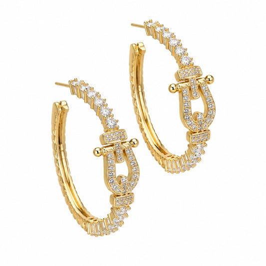 Buckle Statement Hoops