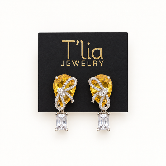 Icy Light Knot Earrings