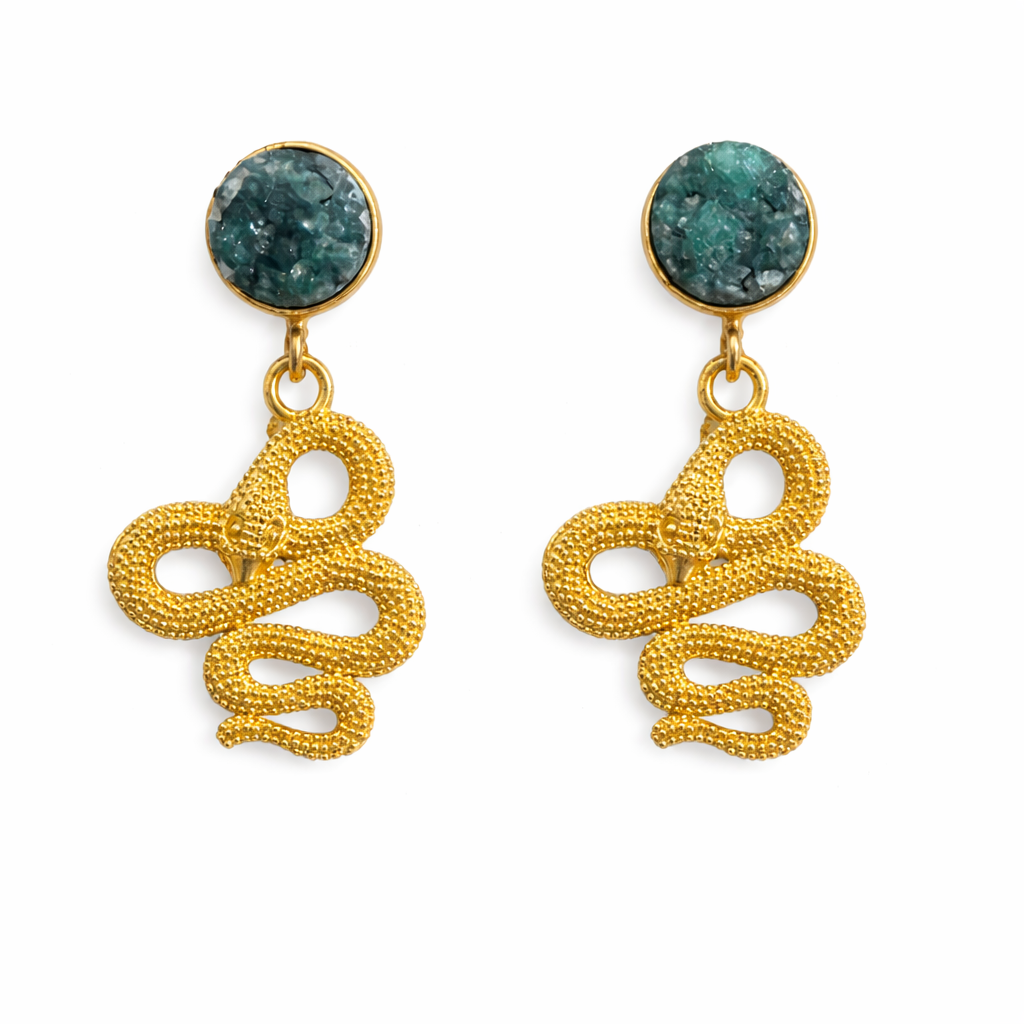 Medusa Verde Earrings
