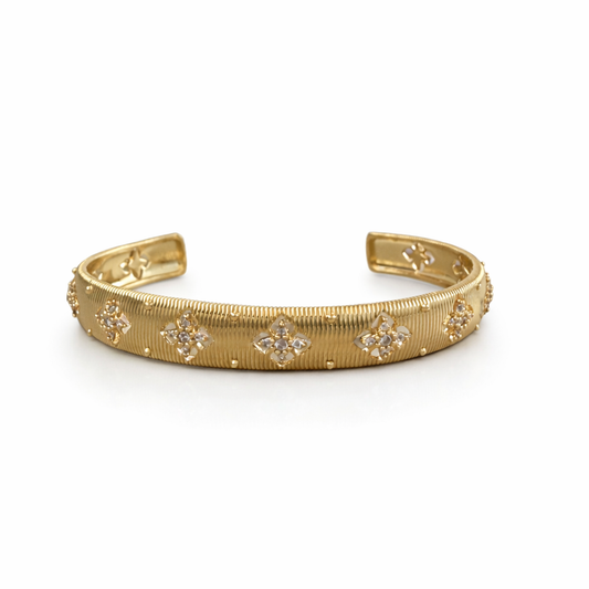 Gold Fleur Cuff