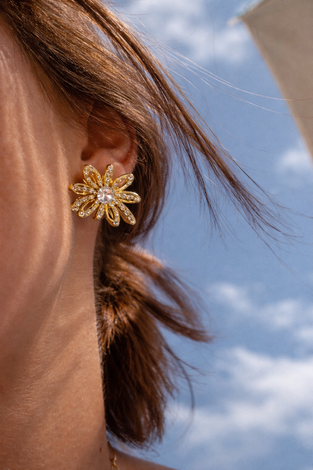 Golden Firework Earrings