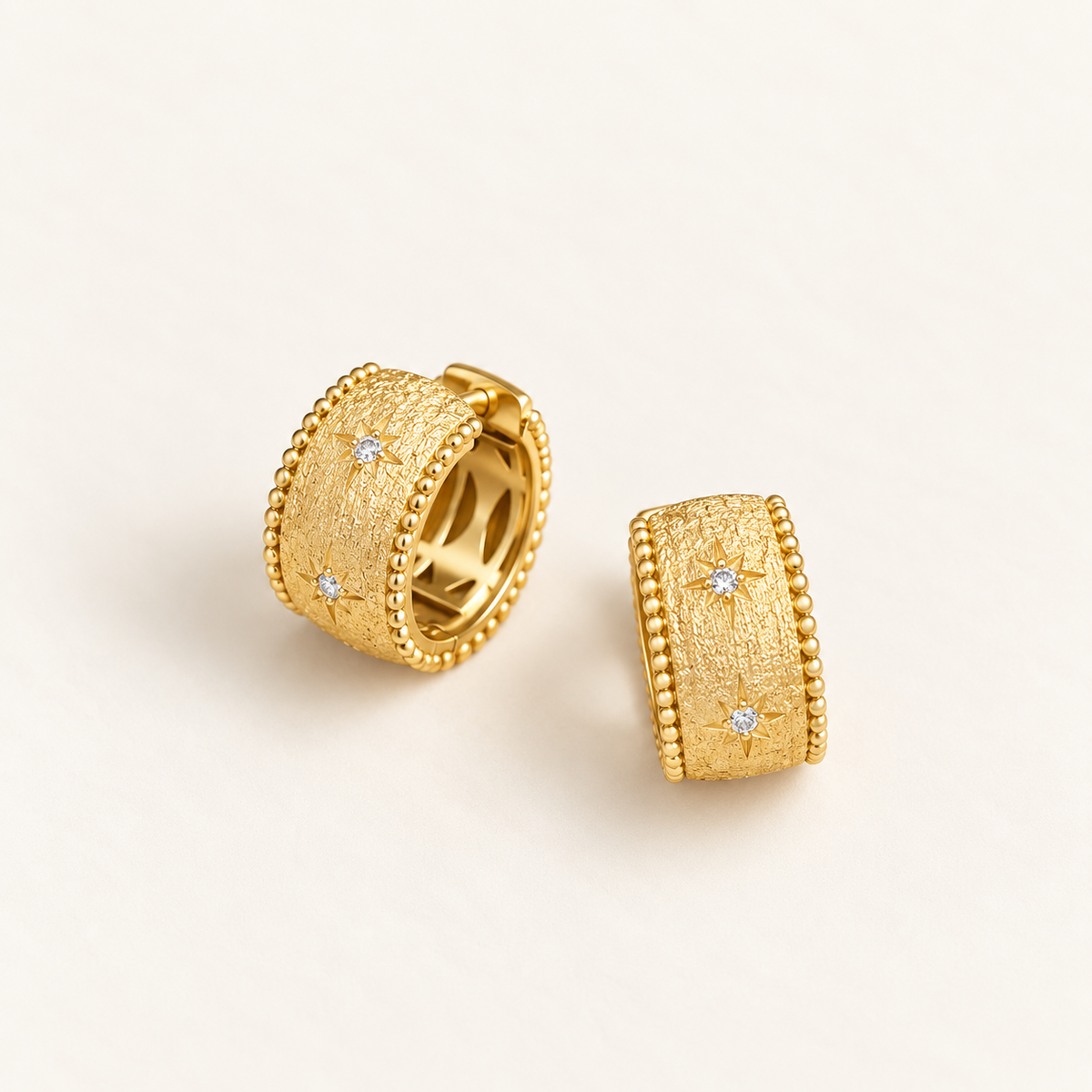 Starfall Gold Hoops