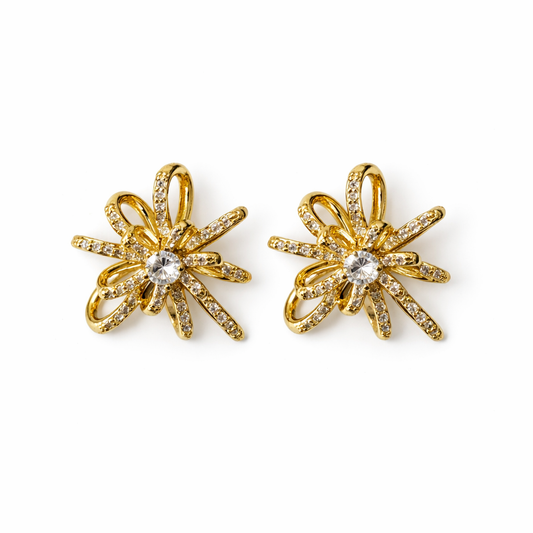 Golden Firework Earrings