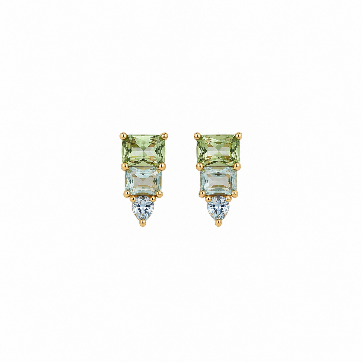 Pendientes Aqua Verde