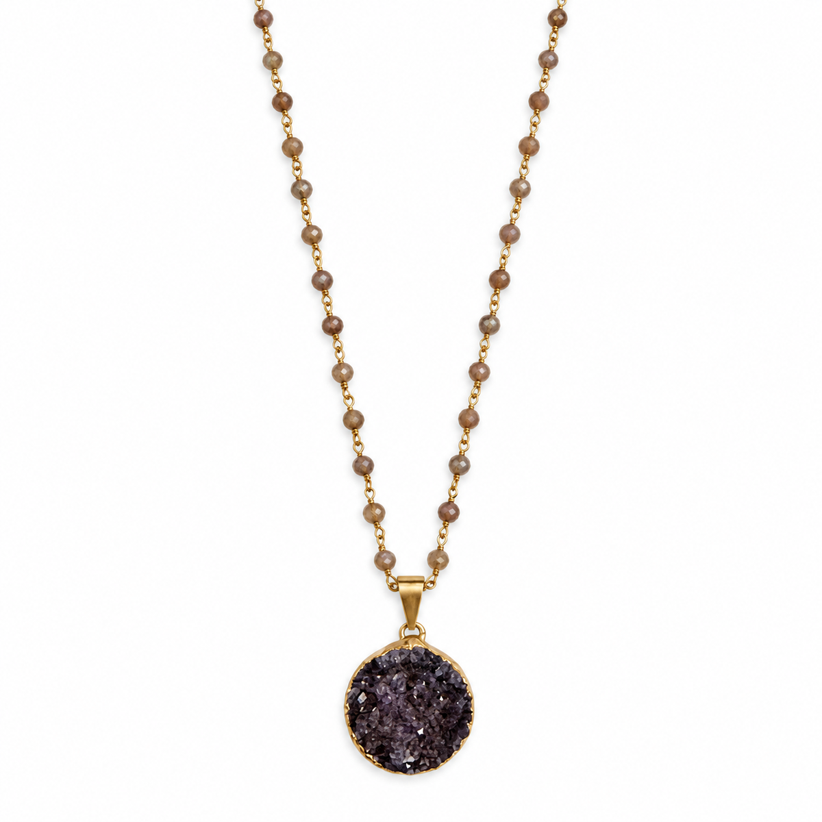 Amethyst Beaded Necklace