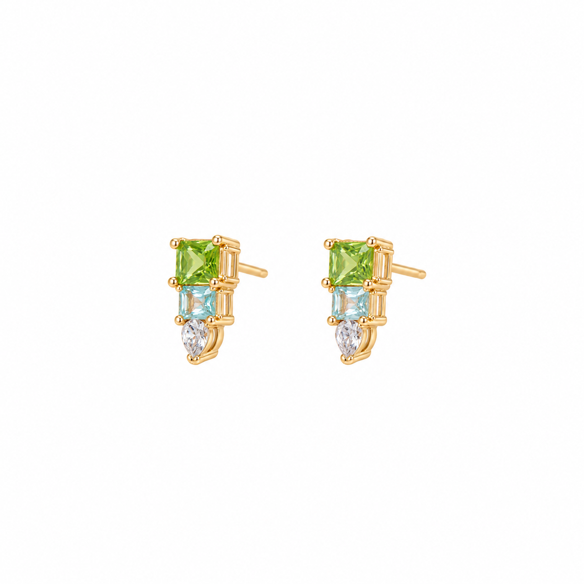 Pendientes Aqua Verde