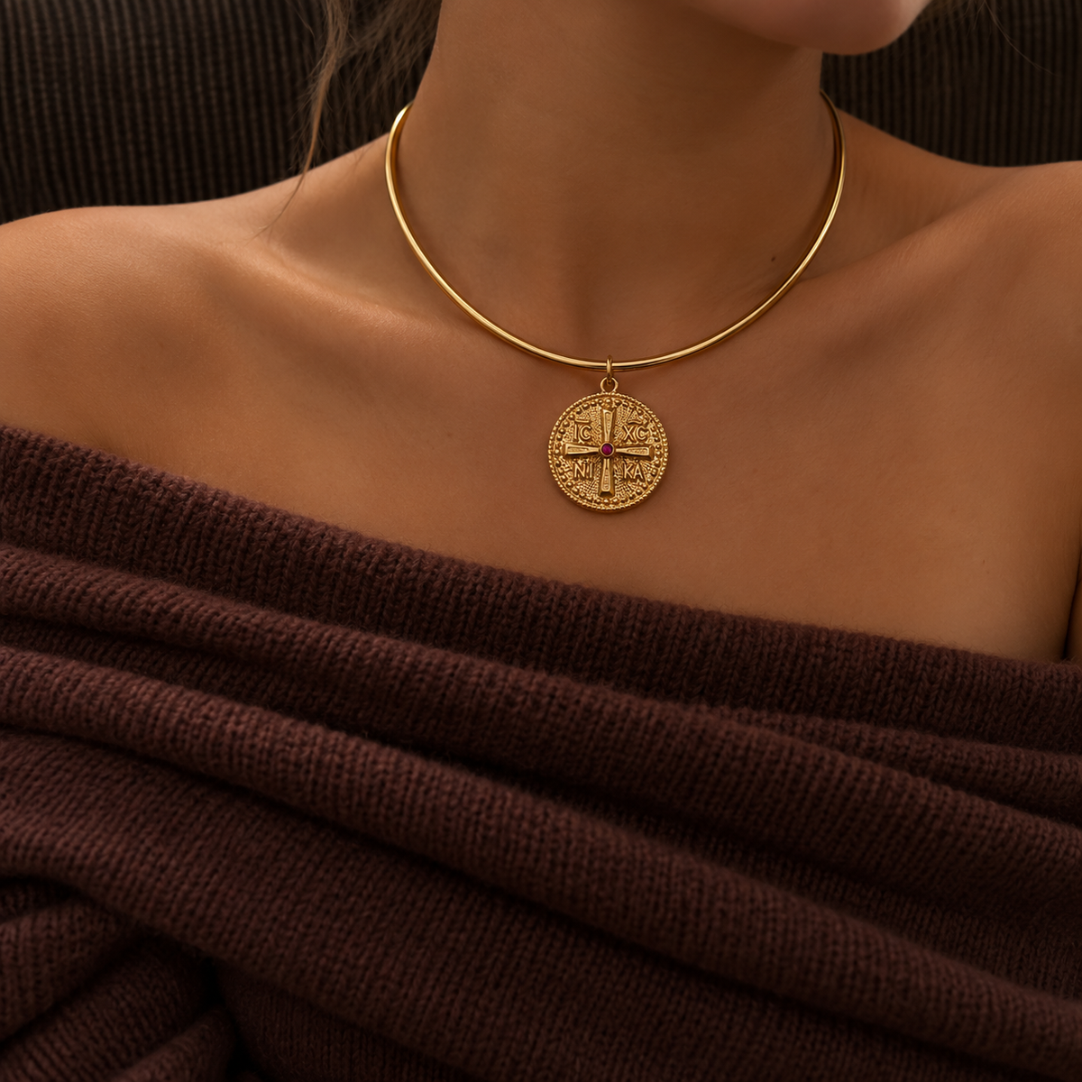 Byzantine Cross Collar
