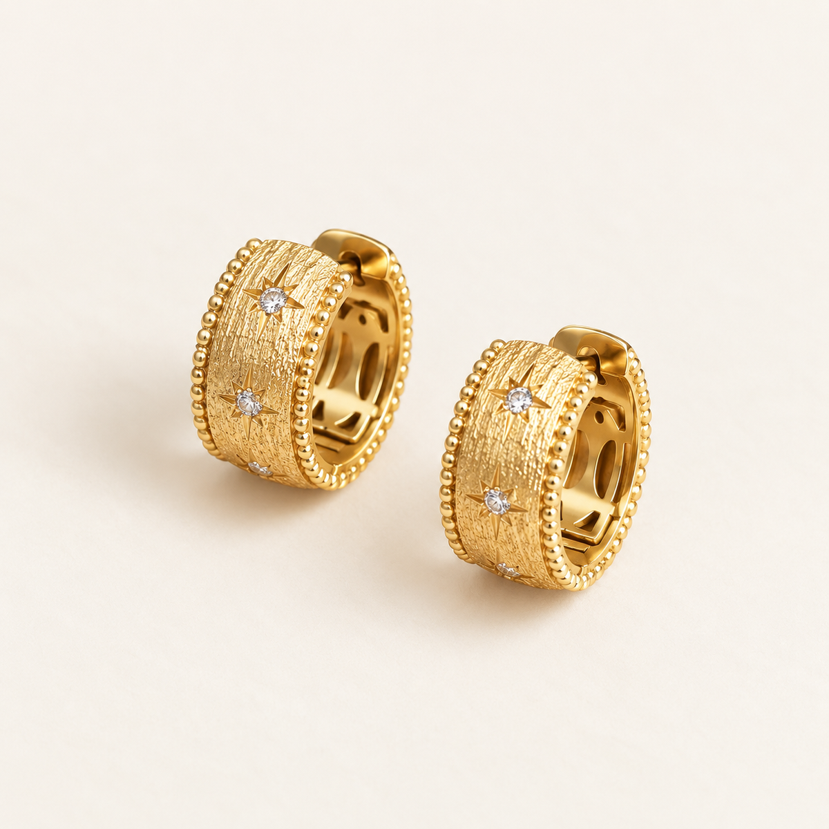 Starfall Gold Hoops