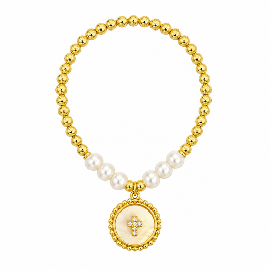 Pearl Medallion Bracelet