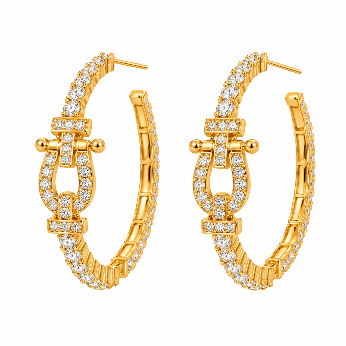 Buckle Statement Hoops
