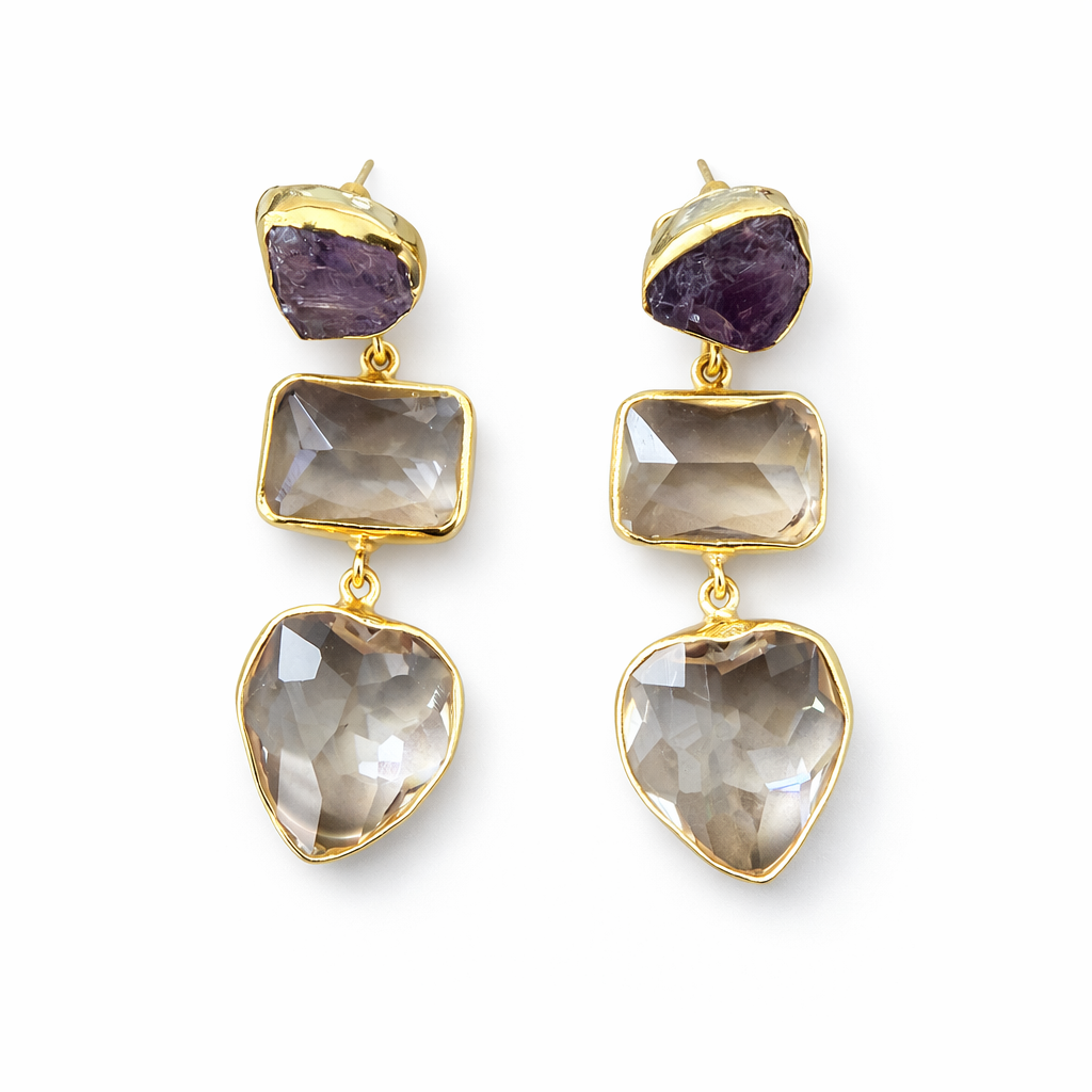 Amethyst Anahata Cascade
