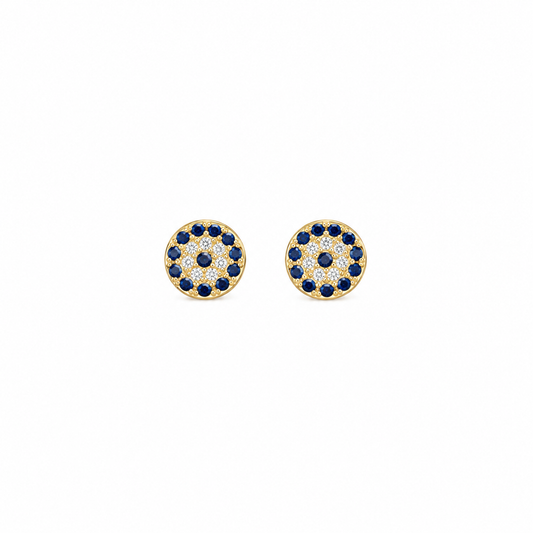 Evil Eye Pavé Studs