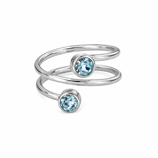 Azure Orbit Ring