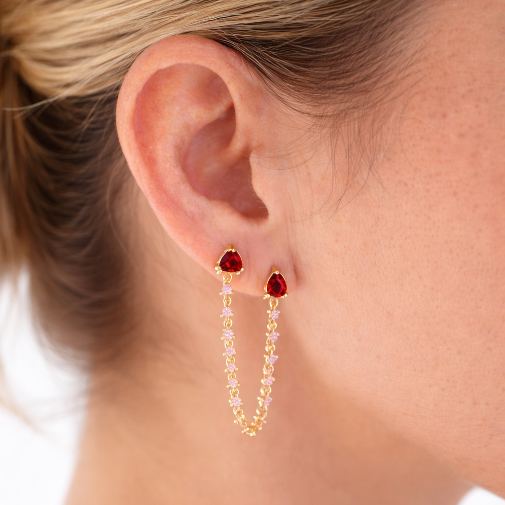 Blush Cascade Earrings