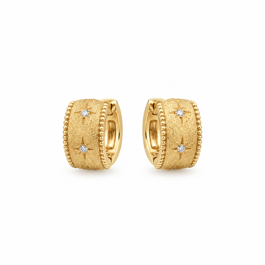 Starfall Gold Hoops