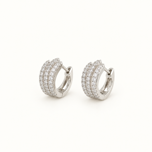 Trio Pavé Hoops