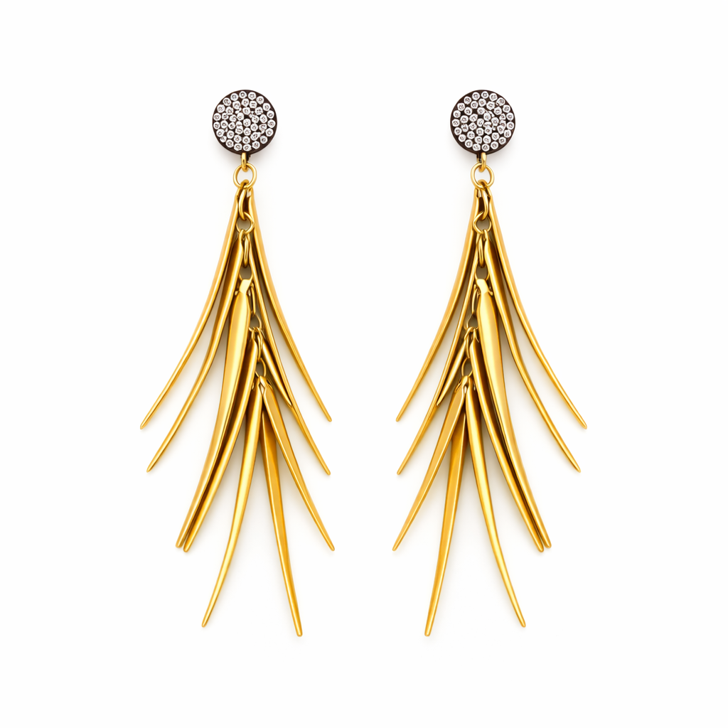 Gilded Fringe Drops