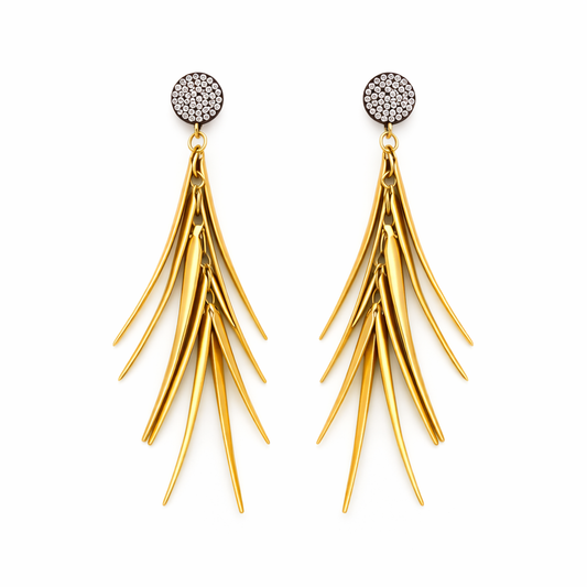 Gilded Fringe Drops