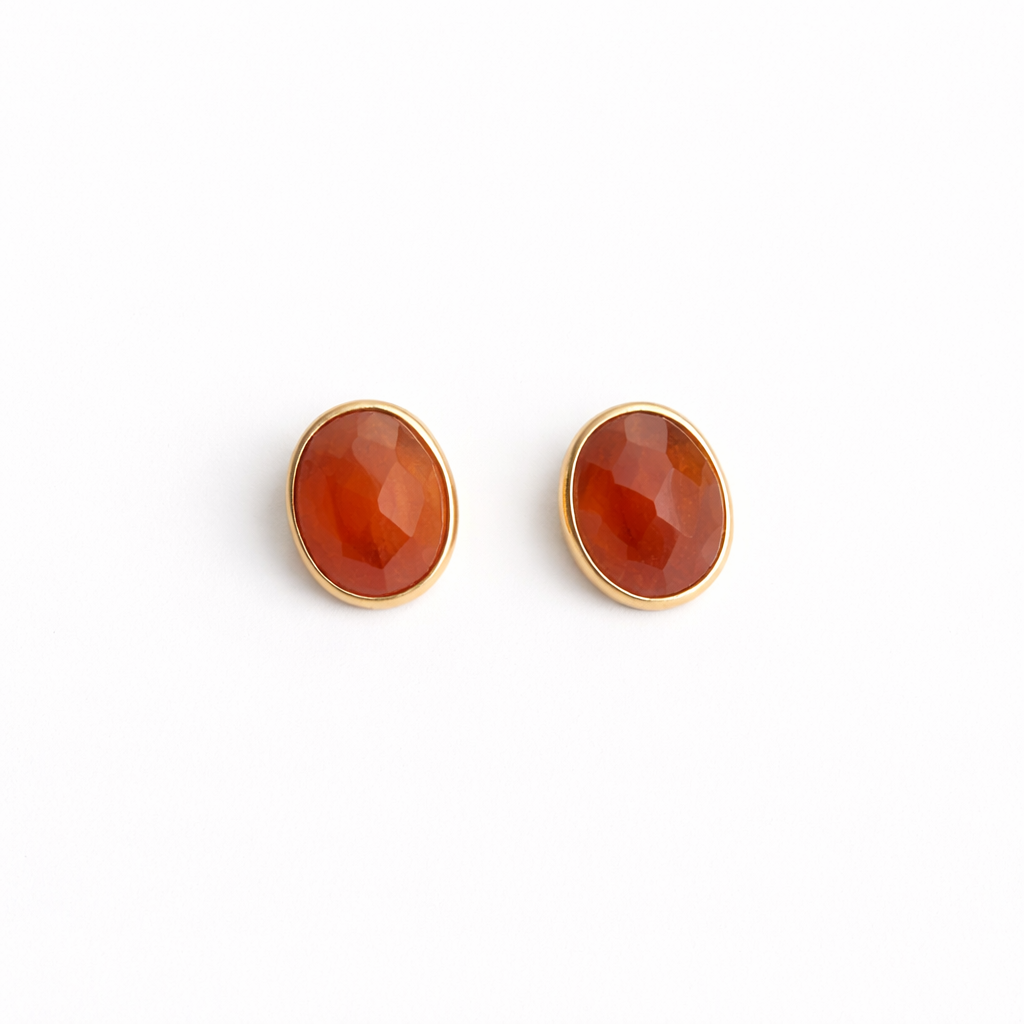 Amber Muse Studs