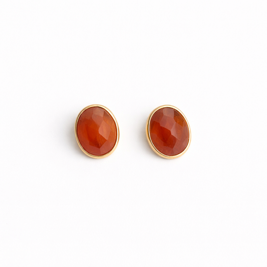 Amber Muse Studs