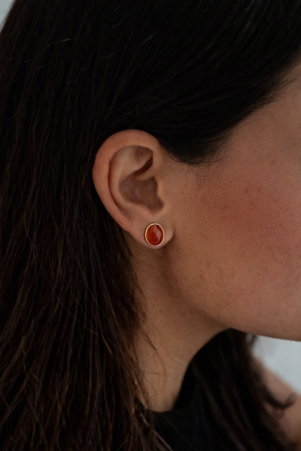 Amber Muse Studs
