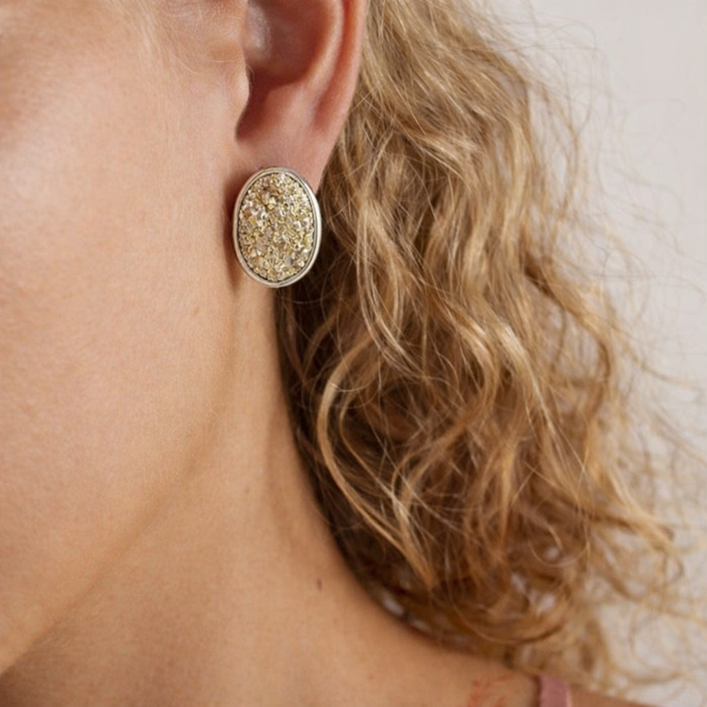 Champagne Dust Studs