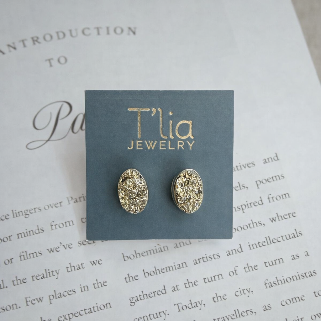 Champagne Dust Studs