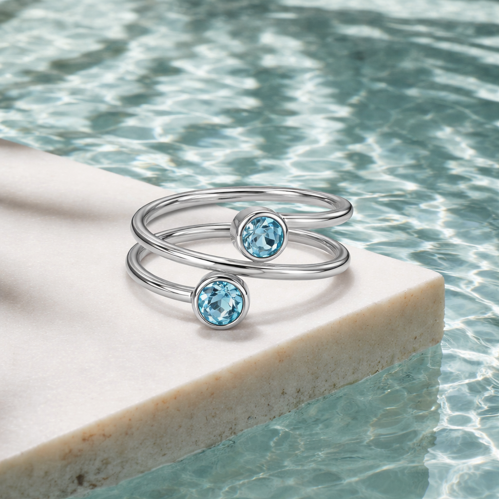 Azure Orbit Ring