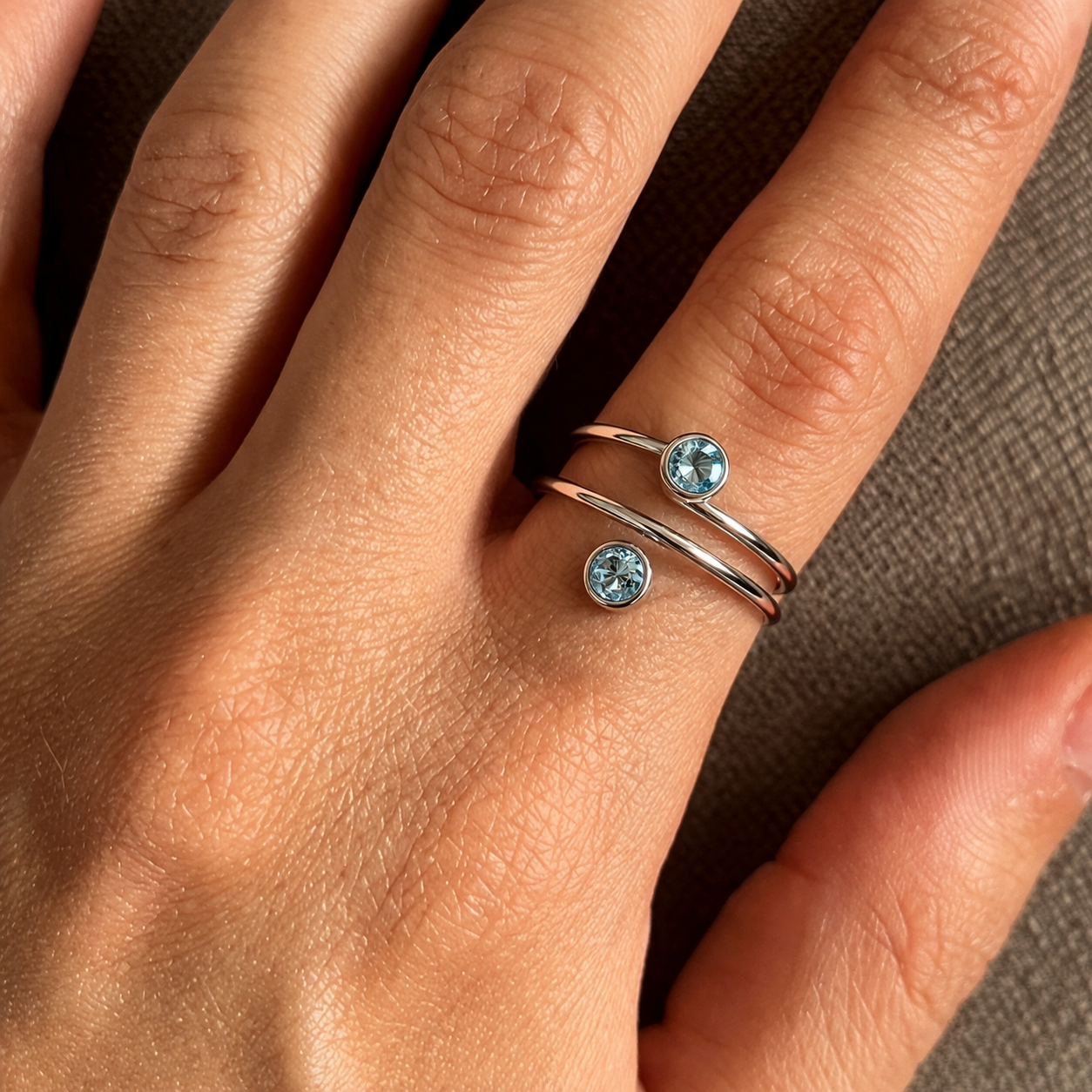 Azure Orbit Ring