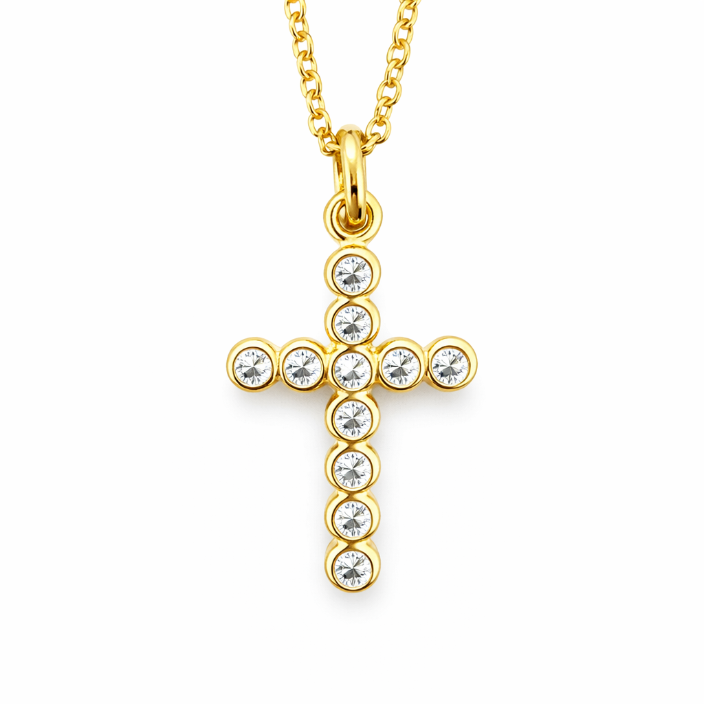 Radiant Cross Necklace