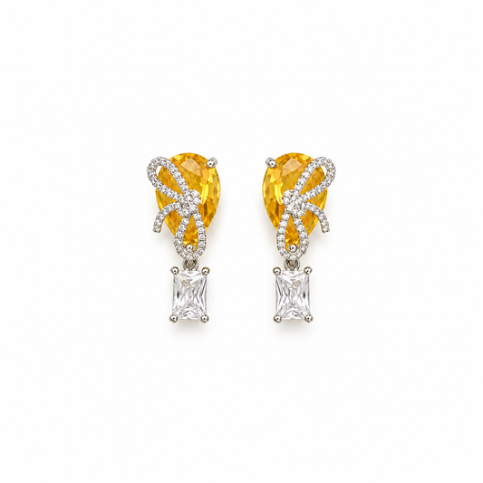 Icy Light Knot Earrings