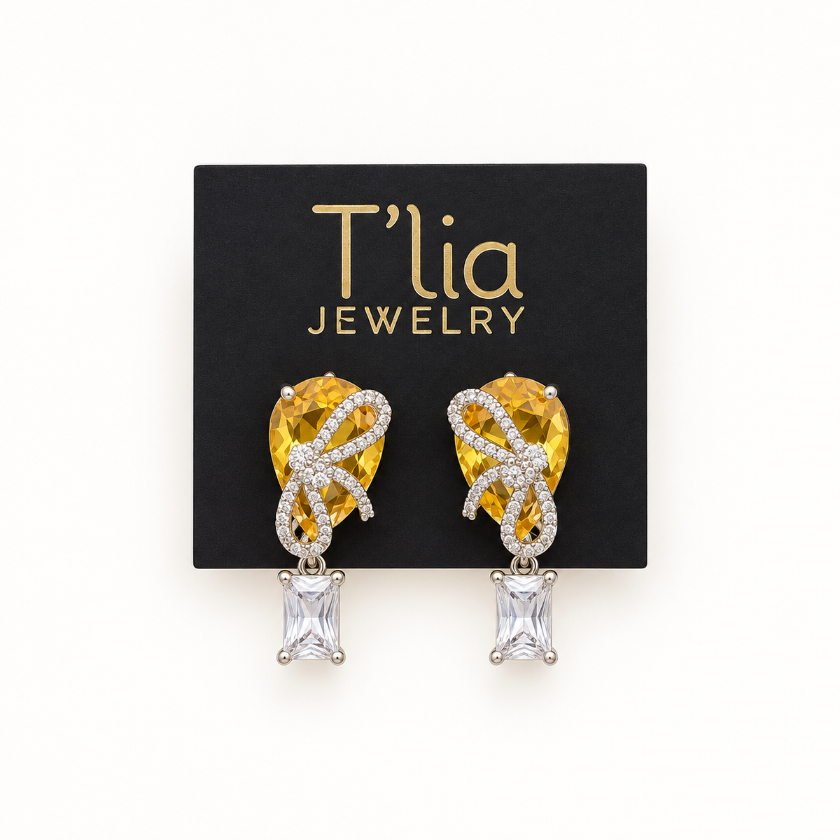 Icy Light Knot Earrings