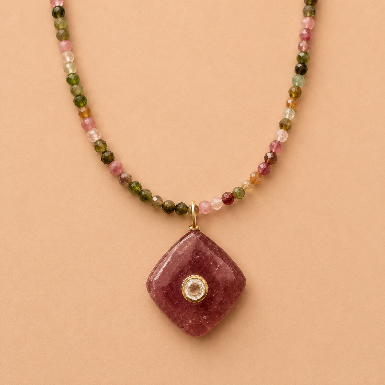 Sangria Stone Necklace