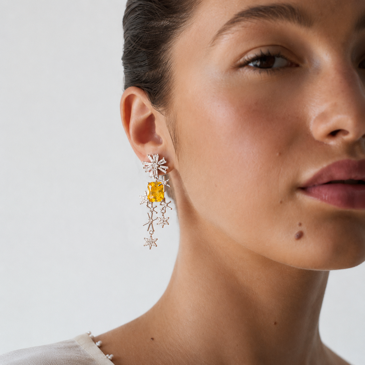 Starlit Citrine Cascade