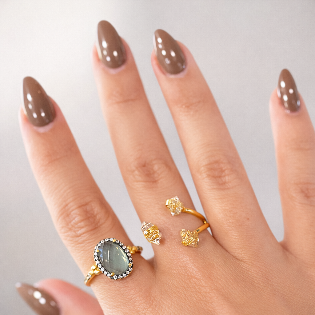 Moonlit Aquamarine Ring