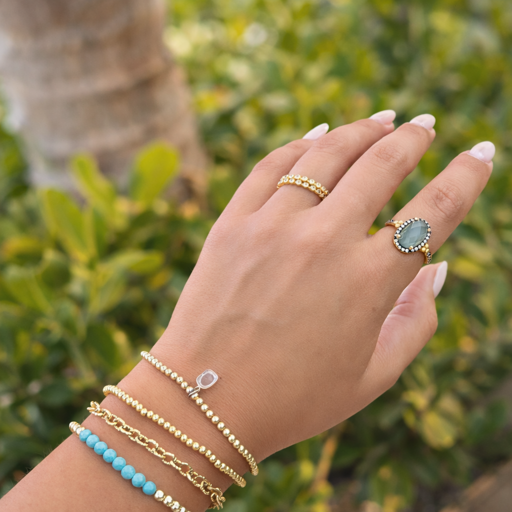 Moonlit Aquamarine Ring