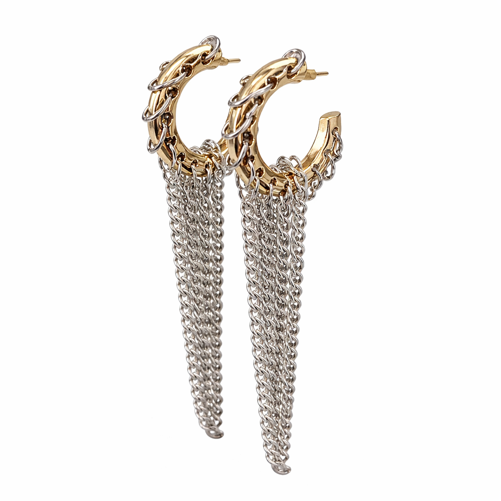 Echo Tassel Hoops