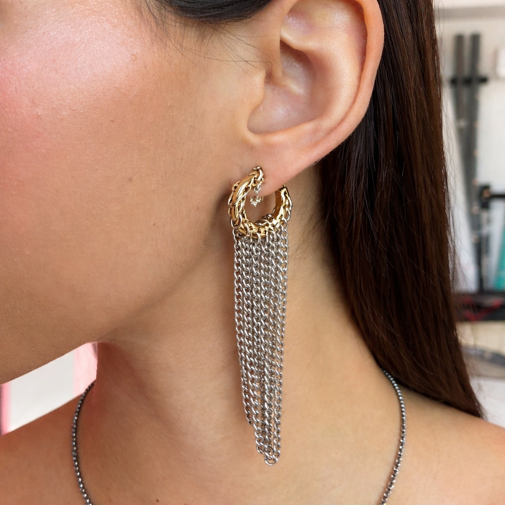 Echo Tassel Hoops