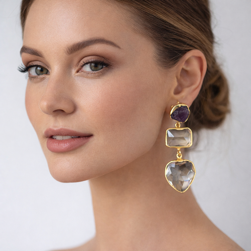 Amethyst Anahata Cascade