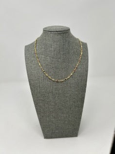 Gold Necklace With Different Colored Stones